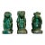 Set of 3 Vintage Glazed Terra Cotta Monkey Large Monkey Garden Figures For Sale