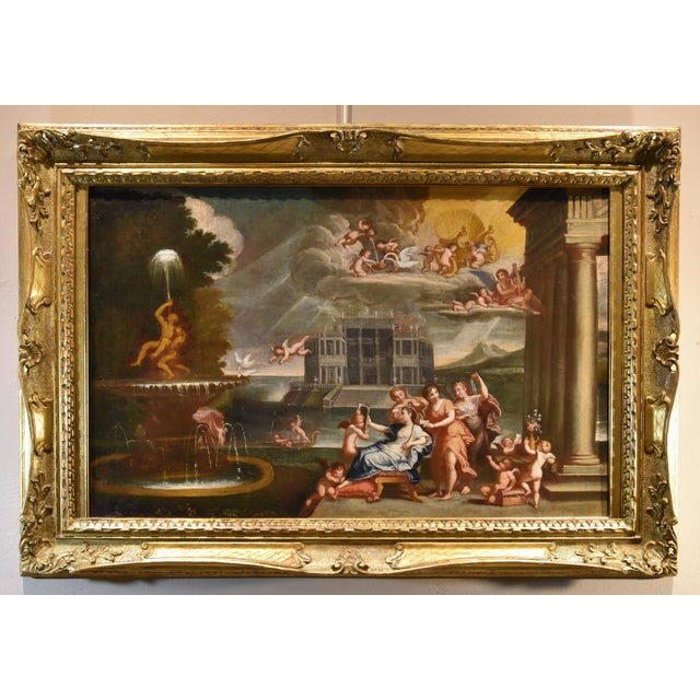 Follower of Francesco Albani, The Toilette of Venus, 1500s-1600s, Oil on Canvas For Sale - Image 17 of 17