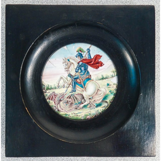 Italian Painted Tile in Ceramic For Sale - Image 8 of 8