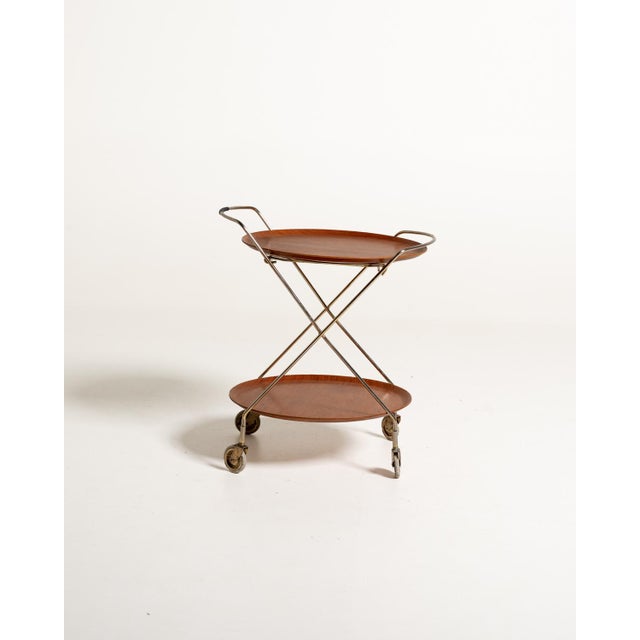 Serving Trolley by J-H Fabrikerna, 1950s For Sale - Image 3 of 12