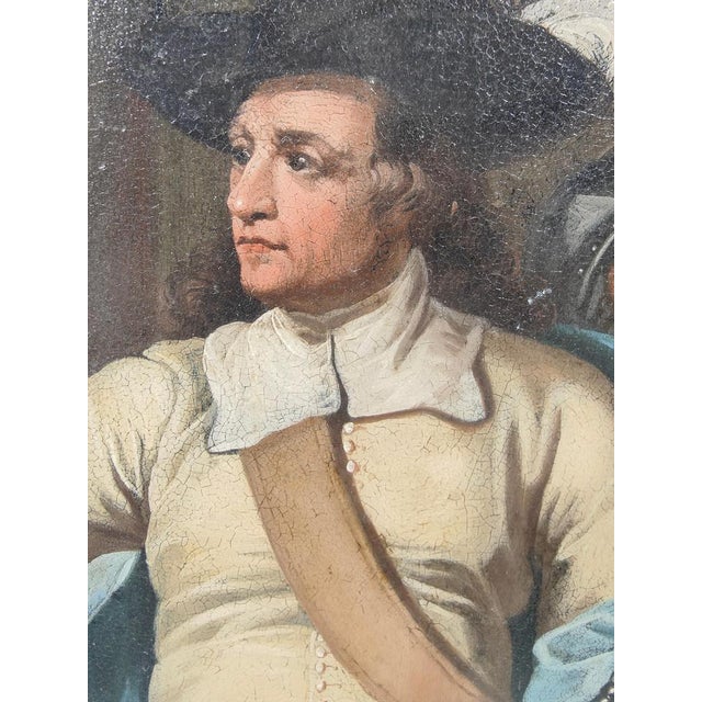 North American Artist, Figures, 1750, Oil on Copper For Sale - Image 9 of 18