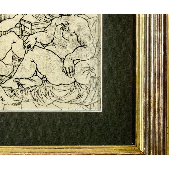 1960s Amerigo Tot, 1960s Signed and Dated Mythological Nude Drawing For Sale - Image 5 of 9