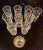 Glass Vintage Federal Glass Etched Highball Glasses - Set of 10 For Sale - Image 7 of 12