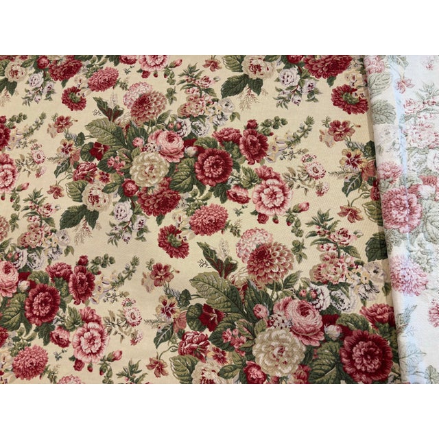 English Waverly Floral "Sitting Pretty" Fabric 15+ Yards 56" Width Continuous Piece For Sale - Image 3 of 7