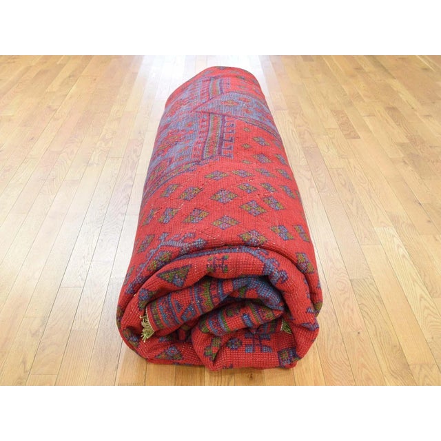Red Vintage 1920s Turkish Oushak Red Rug For Sale - Image 8 of 11