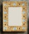 Glazed ceramic wall mirror by the French ceramicist Francois Lembo, Vallauris, circa 1970s. The rectangular frame is...