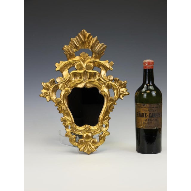 Rococo French Giltwood Wall Mirror, 1870 For Sale - Image 4 of 13