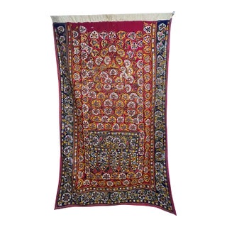 Antique 1920s Indian Gujarati Embroidered Tree of Life Wall For Sale