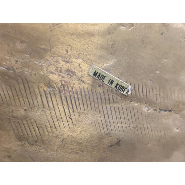 Large Vintage Brass Swan Planter For Sale - Image 11 of 12