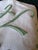 Photography Antique French Linen Sheet, Jl Monogram With Sage Green Embroidery, Circa 1920 For Sale - Image 7 of 11