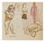 Mino Maccari, Sketches, 1934, Watercolor For Sale