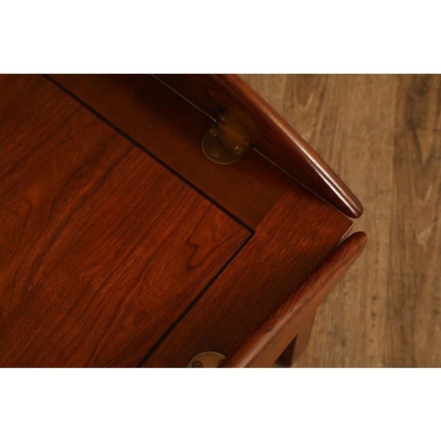 Wood Chippendale Style Cherry Butler's Tray Coffee Table For Sale - Image 7 of 18