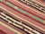 Pink Vintage Striped Turkish Kilim Rug - 71" X 117" For Sale - Image 8 of 11