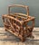 Vintage Bamboo Newspaper Rack For Sale - Image 9 of 12