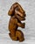 Tribal Antique Primitive Carved Wood Dog Monkey Sculpture For Sale - Image 3 of 9