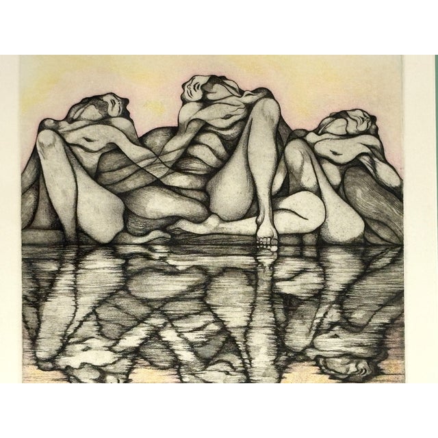Framed & Pencil Signed Lesley Robinson Artist Proof "Mountain Women" C1998 For Sale - Image 15 of 18
