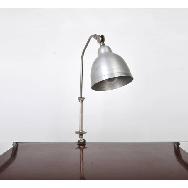 Bauhaus Nickel Plated Desk Lamp by Geyer, 1930s For Sale - Image 4 of 9