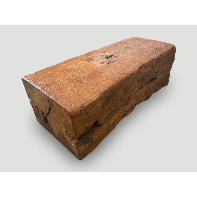 Andrianna Shamaris Teak Coffee Table, Bench or Pedestal For Sale - Image 10 of 18