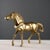 Modern Sculpture of Trotting Horse in Gilded Bronze, 1970s For Sale - Image 9 of 9