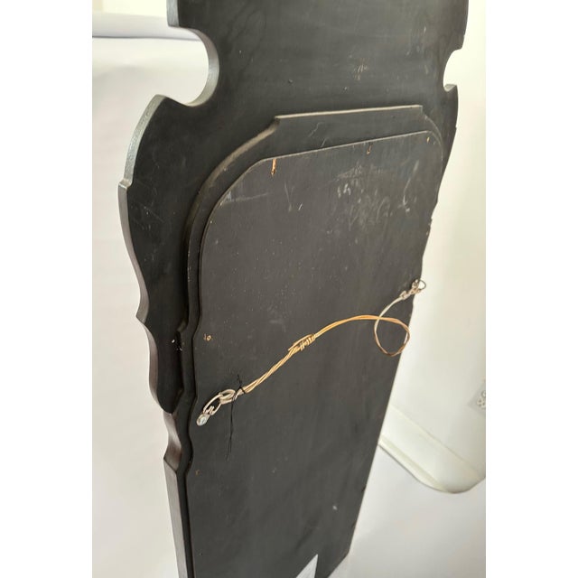 Early 21st Century Black Japanned Queen Anne Chinoiserie Mirror by Mirror Fair Nyc For Sale - Image 5 of 6
