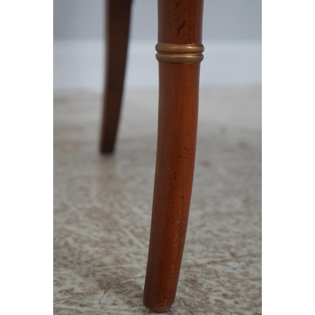 Pair Baker Regency Historic Charleston Open Armchairs For Sale - Image 13 of 18