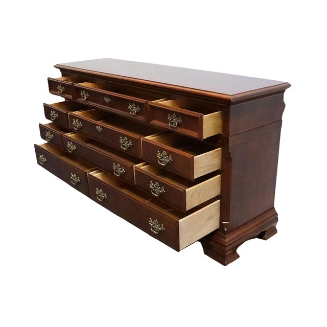 Stanley Furniture American Heritage Collection Mahogany Traditional Style 66" Triple Dresser 172-13-05 For Sale In Kansas City - Image 6 of 13