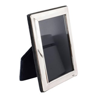 Vintage Sterling Silver Rectangular Portrait Photo Frame attributed to Carrs, 1990s For Sale