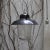 Glass Industrial Black Enamel & Clear Glass Pendant Lights For Sale - Image 7 of 8