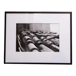 The Terracotta Framed Roof Black and White Photograph