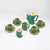 Green Vintage Tea Service by Massimo Iosa Ghini for Memphis Naj Oleari, 1980s, Set of 13 For Sale - Image 8 of 11