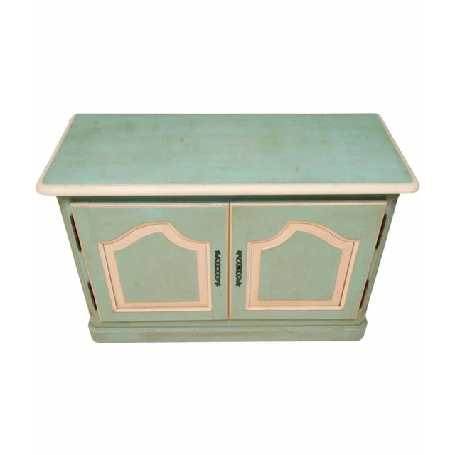French Provincial Country French Provincial Louis XV Style Painted Sideboard For Sale - Image 3 of 7