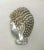 Add a peaceful accent to your home or garden with this enchanting small Buddha Head resin sculpture with a soft silver...
