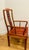 Wood Gorgeous Pair of 1960s Chinese Teak Wood Horseback Armchairs For Sale - Image 7 of 10