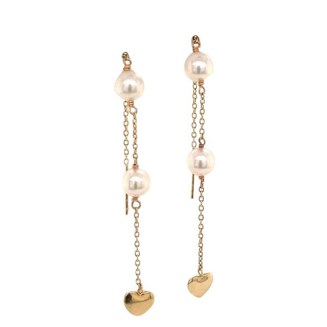Akoya Pearl Earrings 14k Yellow Gold Certified For Sale In New York - Image 6 of 16