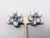 Vintage Verified Delizza & Elster Blue Givre Rhinestone & Baby Blue Dangle Beads Clip Earrings-2 Pieces For Sale In Philadelphia - Image 6 of 9