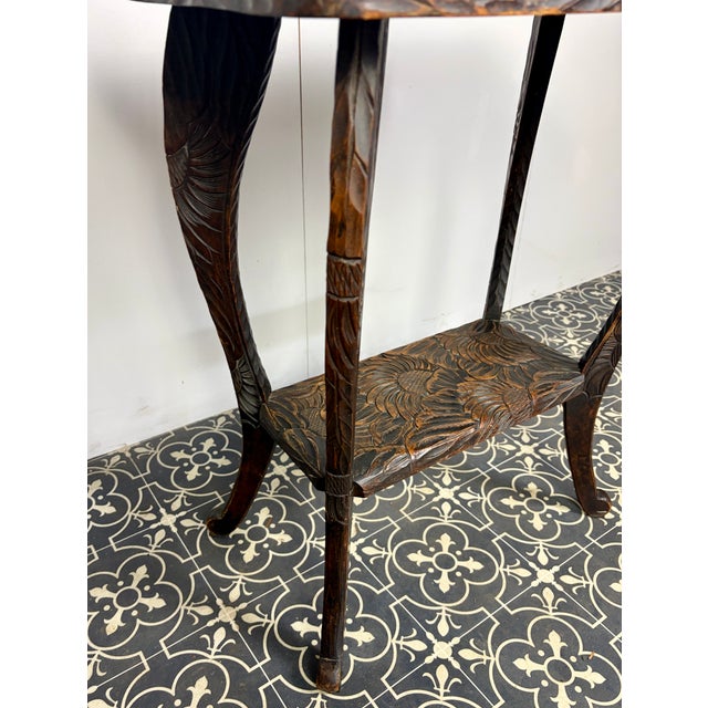 Japanese Two Tier Side Table from Liberty and Co, 1900s For Sale - Image 9 of 18