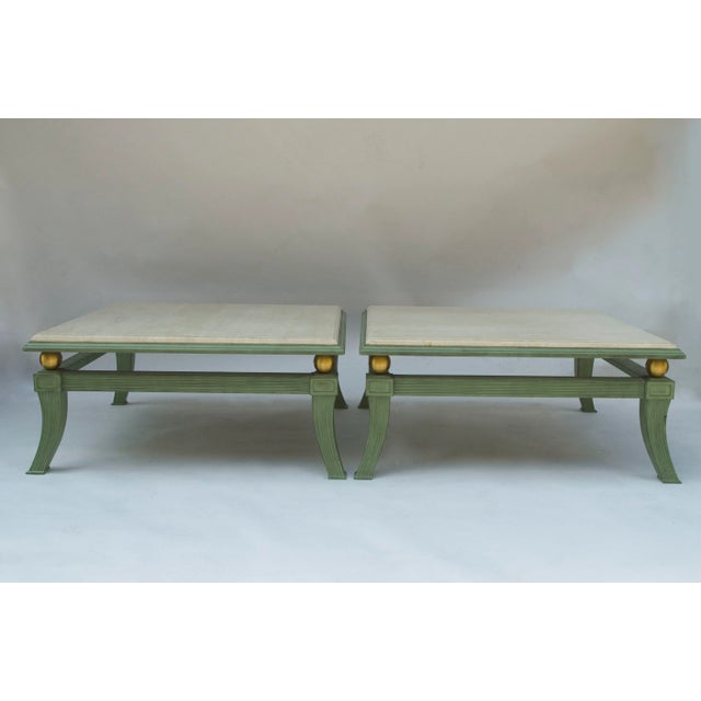 Etruscan Style Square Coffee Tables, 1970s, Set of 2 For Sale - Image 10 of 10