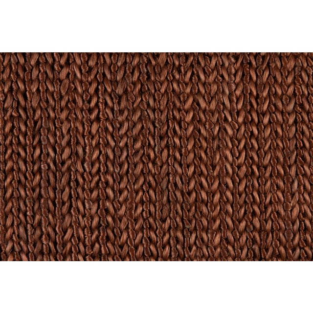 Part & Parcel Goods Jute Weave Rug, 5'x8', Chocolate For Sale - Image 4 of 5