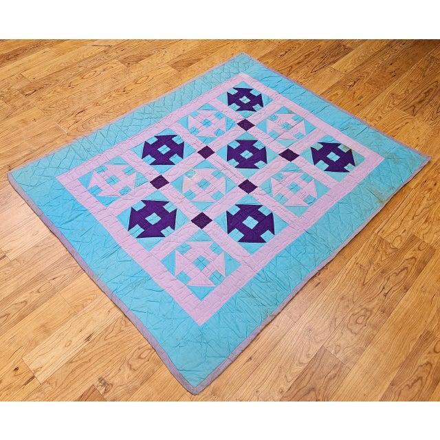 Mid 20th Century American Amish Quilt For Sale - Image 11 of 12