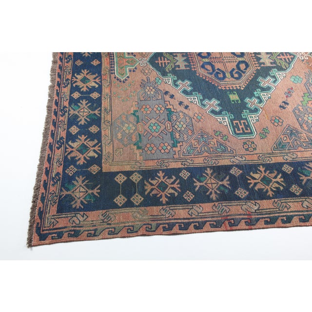 1950s Hand Woven Embroidery Vintage Floor Kilim -11' 6'' X 6' For Sale - Image 5 of 14