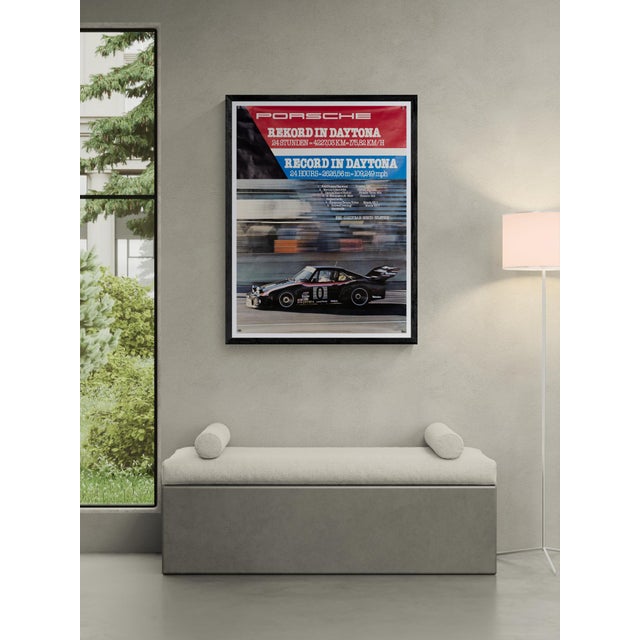 This original 1979 Porsche poster celebrates the brand's record-breaking performance at Daytona. Designed by Werbeagentur...