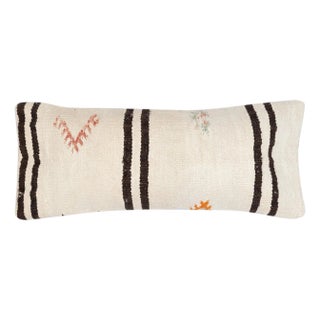 12"x28" Vintage Lumbar Pillow Cover. Handknotted Cushion Cover. Accent Pillow For Sale