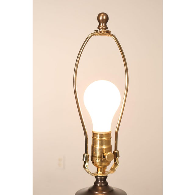 Ephraim Faience Pottery Arts And Crafts Green Lighthouse Table Lamp For Sale - Image 13 of 18