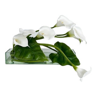Emilio Robbia Cala Lily Sculptural Floral Arrangement Centerpiece For Sale