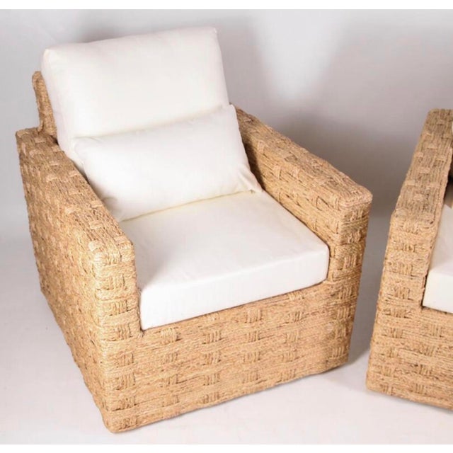Armchairs with Braided Junction, Set of 2 For Sale - Image 4 of 13