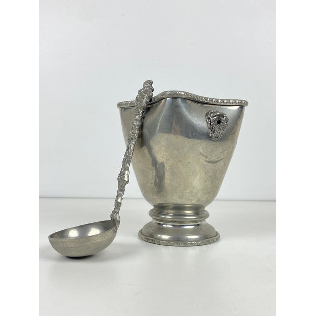 Art Deco Pewter Ice Bucket, France, 1920 For Sale - Image 9 of 9
