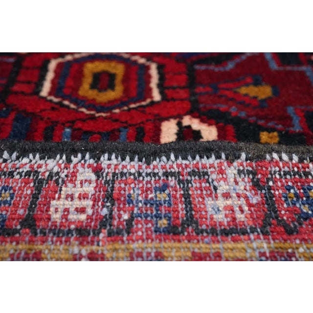 1970s Vintage Heriz Rug 8'0'' X 11'8'' For Sale - Image 5 of 12