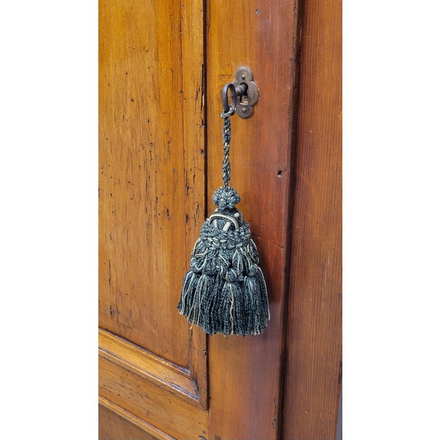 Antique French Rustic Pine and Cherry Wood Cupboard For Sale In Denver - Image 6 of 11