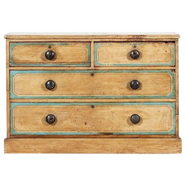 Regency English Painted Pine Chest Drawers, 1810 For Sale - Image 14 of 14