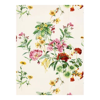 The House of Scalamandré Parfumerie Fabric, Pink Multi For Sale